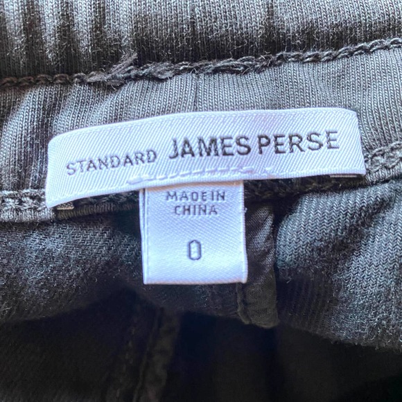 James Perse Dark Gray Fitted Jogger Pant Modal Trouser Drawstring Pockets size 0 - Picture 7 of 9